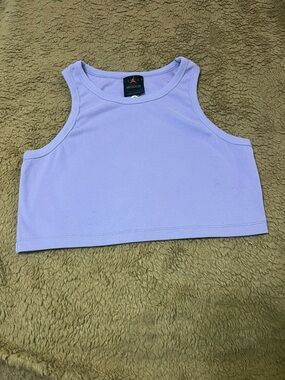 Jordan Tight Fit Ribbed Cropped Tank Top M Streetwear Gym Athleisure Lounge Sexy